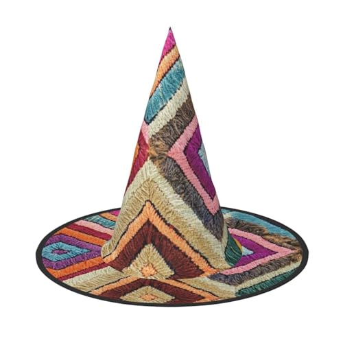 OIBNKCN Mysteriöse bunte Muster, Halloween-Hut, Hexenhut, perfekt für Frauen, Männer, Hexenhut, Dekoration zum Aufhängen und für Partys OIBNKCN Mysteriöse bunte Muster, Halloween-Hut, Hexenhut, perfekt für Frauen, Männer, Hexenhut, Dekoration zum Aufhängen und für Partys von OIBNKCN