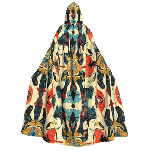 OIBNKCN Mysteriöse symmetrische Halloween Kapuzenrobe für Erwachsene Männer Frauen Weihnachten Hoodies Umhang Rollenspiel Kostüme von OIBNKCN