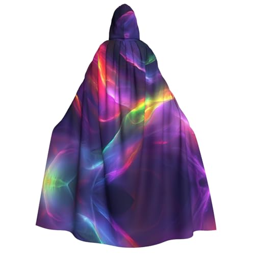 OIBNKCN Mysterious Aurora Halloween Hooded Robe for Adults Men Women Christmas Hoodies Cloaks Rollenspiel Kostüme von OIBNKCN