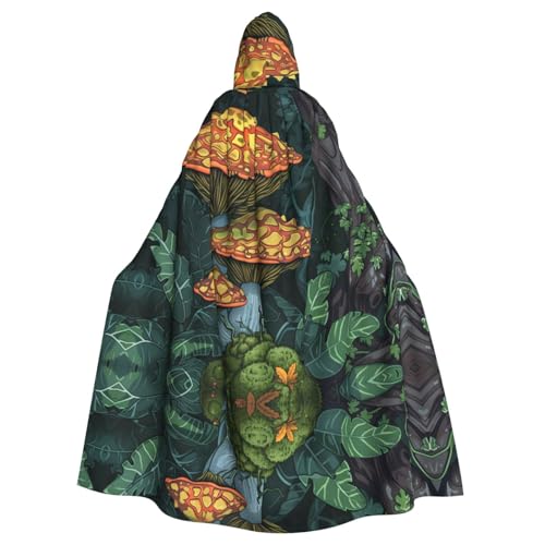 OIBNKCN Mysterious Mushroom Jungle Suitable for both men and women, adult hooded robes, cloaks, knights, stylish and cool role-playing costumes OIBNKCN Mysterious Mushroom Jungle Suitable for both men and women, adult hooded robes, cloaks, knights, stylish and cool role-playing costumes von OIBNKCN