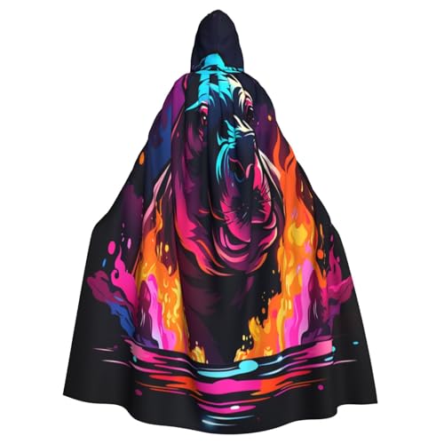 OIBNKCN Nashorn-Umhang mit Kapuze für Damen und Herren, langlebiger und stilvoller schwarzer Umhang mit Kapuze für Halloween, Cosplay und mehr. OIBNKCN Nashorn-Umhang mit Kapuze für Damen und Herren, langlebiger und stilvoller schwarzer Umhang mit Kapuze für Halloween, Cosplay und mehr. von OIBNKCN