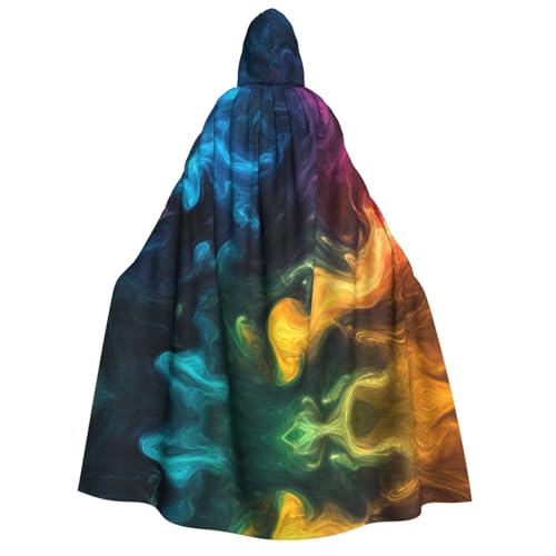 OIBNKCN Oktopus mit Blau (2) Halloween Kapuzenmantel für Erwachsene Herren Damen Weihnachten Hoodies Umhang Rollenspiel Kostüme von OIBNKCN