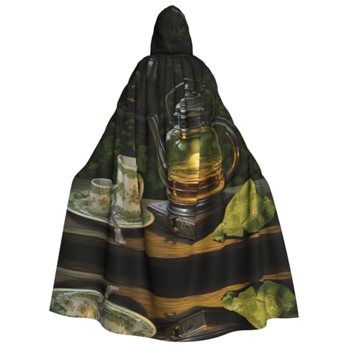 OIBNKCN Ruhiges Teeset Halloween Kapuzenmantel für Erwachsene Männer Frauen Weihnachten Hoodies Umhang Rollenspiel Kostüme von OIBNKCN