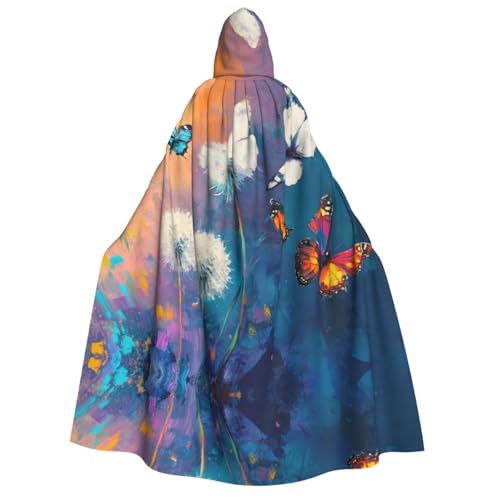 OIBNKCN Schmetterling und Löwenzahn Halloween Kapuzenmantel für Erwachsene Männer Frauen Weihnachten Hoodies Umhang Rollenspiel Kostüme OIBNKCN Schmetterling und Löwenzahn Halloween Kapuzenmantel für Erwachsene Männer Frauen Weihnachten Hoodies Umhang Rollenspiel Kostüme von OIBNKCN