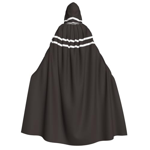 OIBNKCN Schwarz-Weiß-Grid2 Halloween Kapuzenmantel für Erwachsene Männer Frauen Weihnachten Hoodies Umhang Rollenspiel Kostüme von OIBNKCN