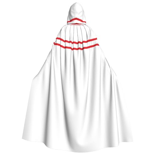 OIBNKCN Schwarz und Weiß grid6 Halloween Kapuzenmantel für Erwachsene Männer Frauen Weihnachten Hoodies Umhang Rollenspiel Kostüme von OIBNKCN