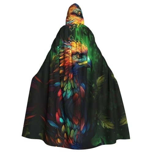 OIBNKCN Serious and mysterious colored owl Suitable for both men and women, adult hooded robes, cloaks, knights, stylish and cool role-playing costumes OIBNKCN Serious and mysterious colored owl Suitable for both men and women, adult hooded robes, cloaks, knights, stylish and cool role-playing costumes von OIBNKCN