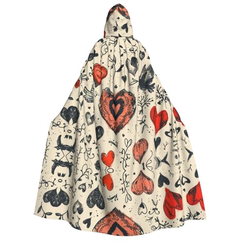 OIBNKCN Silhouette eines Herz-Halloween-Kapuzenmantels für Erwachsene, Männer und Frauen, Weihnachts-Kapuzenpullover, Umhang, Rollenspiel-Kostüme OIBNKCN Silhouette eines Herz-Halloween-Kapuzenmantels für Erwachsene, Männer und Frauen, Weihnachts-Kapuzenpullover, Umhang, Rollenspiel-Kostüme von OIBNKCN