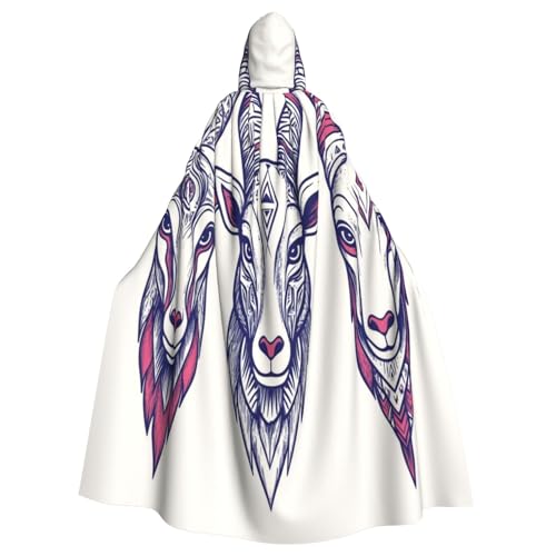 OIBNKCN Sketch Antilope-Kopf-Kapuzenumhang für Damen und Herren, langlebiger und stilvoller schwarzer Umhang mit Kapuze für Halloween, Cosplay und mehr. OIBNKCN Sketch Antilope-Kopf-Kapuzenumhang für Damen und Herren, langlebiger und stilvoller schwarzer Umhang mit Kapuze für Halloween, Cosplay und mehr. von OIBNKCN