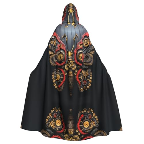 OIBNKCN The Butterfly of Mysterious Machine Parts Elements Suitable for both men and women, adult hooded robes, cloaks, knights, stylish and cool role-playing costumes OIBNKCN The Butterfly of Mysterious Machine Parts Elements Suitable for both men and women, adult hooded robes, cloaks, knights, stylish and cool role-playing costumes von OIBNKCN