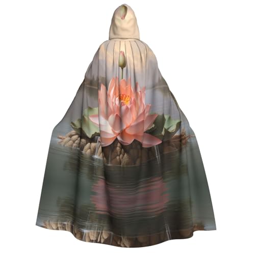 OIBNKCN The Charm of Lotus Halloween Kapuzenmantel für Erwachsene Männer Frauen Weihnachten Hoodies Umhang Rollenspiel Kostüme von OIBNKCN