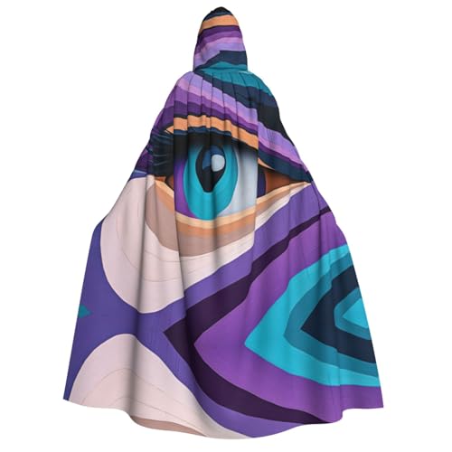 OIBNKCN The Mysterious Eye Halloween Kapuzenmantel für Erwachsene Herren Damen Weihnachten Hoodies Umhang Rollenspiel Kostüme von OIBNKCN