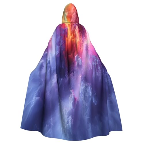 OIBNKCN Umhang mit Kapuze für Damen und Herren, langlebiger und stilvoller schwarzer Umhang mit Kapuze für Halloween, Cosplay und mehr. von OIBNKCN