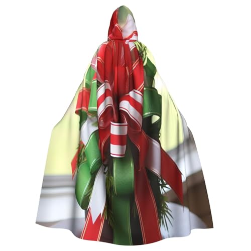 OIBNKCN Weihnachtsblumen-Umhang mit Kapuze für Männer und Frauen, langlebiger und stilvoller schwarzer Umhang mit Kapuze für Halloween, Cosplay und mehr. von OIBNKCN