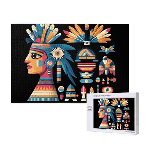 Patchwork-Federmuster, 1000 Puzzles für Erwachsene, herausfordernde Puzzles, perfekt für Spieleabende - abgeschlossene Puzzle-Formate von 29,5 x 19,7 Patchwork-Federmuster, 1000 Puzzles für Erwachsene, herausfordernde Puzzles, perfekt für Spieleabende - abgeschlossene Puzzle-Formate von 29,5 x 19,7 von OIBNKCN