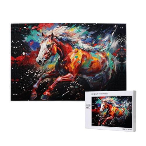 Running Colorful Wild Horses 1000 Adult Puzzles - Challenging Puzzles, Perfect for Game Nights - Completed Puzzle Sizes of 29.5 x 19.7 Running Colorful Wild Horses 1000 Adult Puzzles - Challenging Puzzles, Perfect for Game Nights - Completed Puzzle Sizes of 29.5 x 19.7 von OIBNKCN