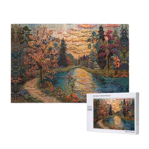 Stickstil 1000 Erwachsenenpuzzles – herausfordernde Puzzles, perfekt für Spieleabende – fertige Puzzle-Größen von 29,5 x 19,7 cm von OIBNKCN