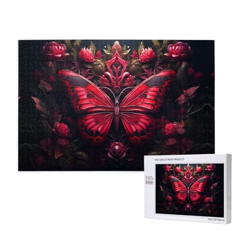 Symmetric Mysterious Pattern 1000 Adult Puzzles - Herausfordernde Puzzles, perfekt für Spieleabende - Abgeschlossene Puzzle-Größen von 29,5 x 19,7 von OIBNKCN
