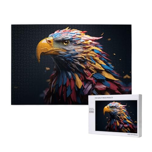 The Colored Owl 1000 Erwachsenen-Puzzles – herausfordernde Puzzles, perfekt für Spielabende – fertige Puzzle-Größen von 29,5 x 19,7 cm von OIBNKCN