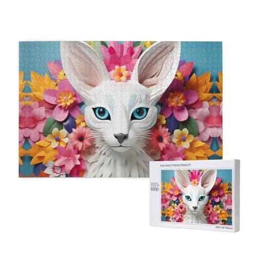 serious Little Cat 1000 Puzzles für Erwachsene, herausfordernde Puzzles, perfekt für Spieleabende, fertige Puzzle-Größen von 29,5 x 19,7 cm von OIBNKCN