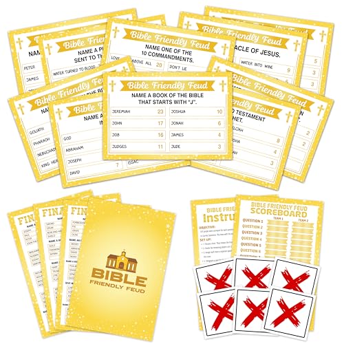 OICPYD Bibelfreundliches Fehdspiel für Erwachsene Große Gruppe, christliche Partyspiele, Bibel-Trivia-Spiele für Familie -05 OICPYD Bibelfreundliches Fehdspiel für Erwachsene Große Gruppe, christliche Partyspiele, Bibel-Trivia-Spiele für Familie -05 von OICPYD