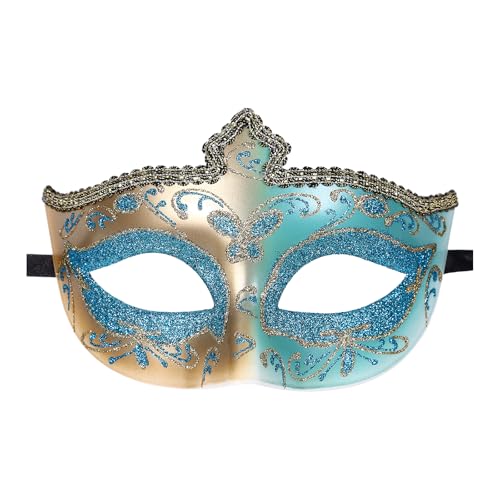 Oidea Maskerade Maske für Herren: Vintage Venezianische Maske Halloween Karneval Mascarade Ball Kostüm Abschlussball Party Masken für Männer und Frauen Blau von OIDEA