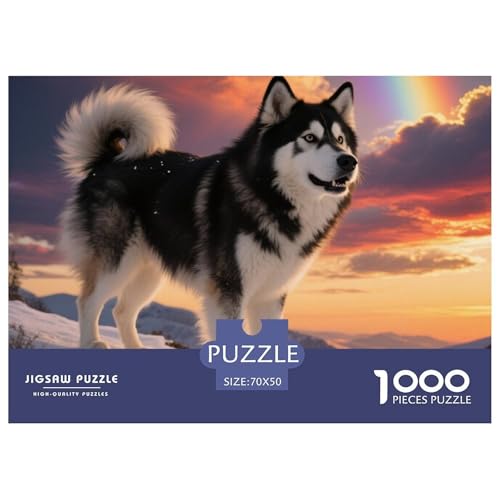 Alaskanische Malamute 1000 Teile Puzzle Haustier Hund Für Die Ganze Familie Entspannend Premium-Qualität Spaß Lernspiel 70x50cm/1000pcs Alaskanische Malamute 1000 Teile Puzzle Haustier Hund Für Die Ganze Familie Entspannend Premium-Qualität Spaß Lernspiel 70x50cm/1000pcs von OJASDBDJE