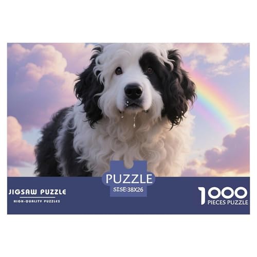 Alter Schäferhund 1000 Teile Puzzle Haustier Hund Geschenke Für Frauen/Männer Herausforderung Premium-Qualität Spaß Lernspiel 38x26cm/1000pcs von OJASDBDJE