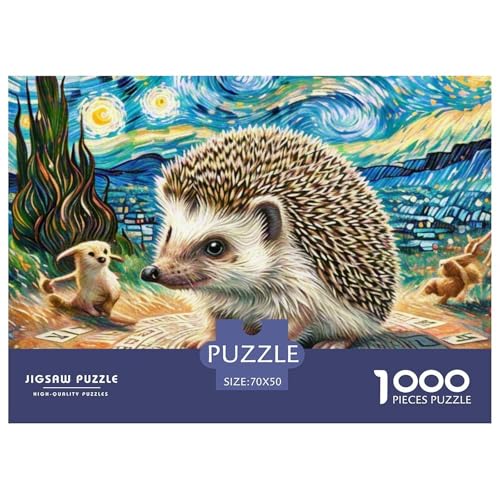Astrologie Hedgehog 1000 Teile Puzzle Magische Fantasie Für Die Ganze Familie Entspannend Detailreich Spielzeug Lernspiel 70x50cm/1000pcs von OJASDBDJE