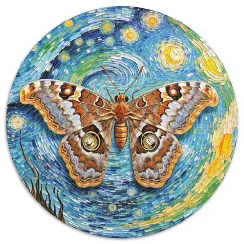 Atlas-Mott 1000 Teile Puzzle Magische Fantasie Circular Puzzle Für Erwachsene Und Kinder Pädagogisches Für Erwachsene Kinder Buntes Tier Stressabbau-Spielzeug 1000pcs (67.5x67.5cm) von OJASDBDJE