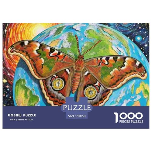 Atlas-Mott 1000 Teile Puzzle Magische Fantasie Geschenke Für Frauen/Männer Herausforderung Premium-Qualität Spielzeug Pädagogisches Spiel 70x50cm/1000pcs von OJASDBDJE