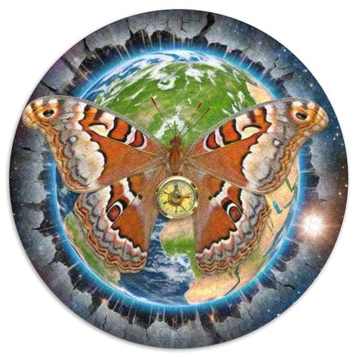 Atlas-Mott 1000 Teile Puzzle Magische Fantasie Rund Puzzle Für Erwachsene Und Kinder Pädagogisches Für Erwachsene Kinder Buntes Tier Geschenke 1000pcs (67.5x67.5cm) von OJASDBDJE