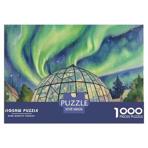 Aurora 1000 Teile Puzzle Architektur Für Die Ganze Familie Herausforderung Premium-Qualität Spielzeug Lernspiel 38x26cm/1000pcs von OJASDBDJE