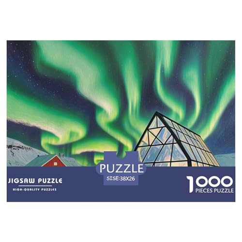 Aurora 1000 Teile Puzzle Architektur Geschenke Für Frauen/Männer Entspannend Premium-Qualität Spaß Pädagogisches Spiel 38x26cm/1000pcs von OJASDBDJE