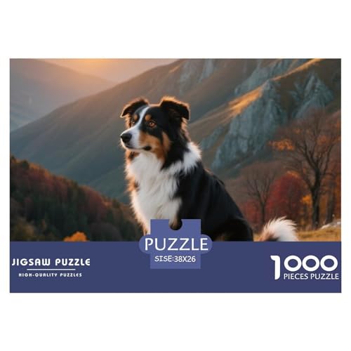 Australischer Schäfer 1000 Teile Puzzle Haustier Hund Für Die Ganze Familie Herausforderung Premium-Qualität Spaß Lernspiel 38x26cm/1000pcs Australischer Schäfer 1000 Teile Puzzle Haustier Hund Für Die Ganze Familie Herausforderung Premium-Qualität Spaß Lernspiel 38x26cm/1000pcs von OJASDBDJE