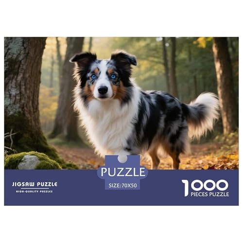 Australischer Schäfer 1000 Teile Puzzle Haustier Hund Geschenke Für Frauen/Männer Entspannend Detailreich Spaß Lernspiel 70x50cm/1000pcs Australischer Schäfer 1000 Teile Puzzle Haustier Hund Geschenke Für Frauen/Männer Entspannend Detailreich Spaß Lernspiel 70x50cm/1000pcs von OJASDBDJE