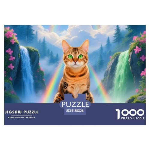 Bengalen 1000 Teile Puzzle Pet Katze Für Die Ganze Familie Herausforderung Premium-Qualität Spielzeug Lernspiel 38x26cm/1000pcs Bengalen 1000 Teile Puzzle Pet Katze Für Die Ganze Familie Herausforderung Premium-Qualität Spielzeug Lernspiel 38x26cm/1000pcs von OJASDBDJE