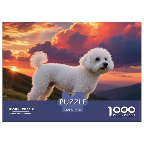 Bichon Frise 1000 Teile Puzzle Haustier Hund Geschenke Für Frauen/Männer Entspannend Detailreich Spielzeug Pädagogisches Spiel 70x50cm/1000pcs Bichon Frise 1000 Teile Puzzle Haustier Hund Geschenke Für Frauen/Männer Entspannend Detailreich Spielzeug Pädagogisches Spiel 70x50cm/1000pcs von OJASDBDJE