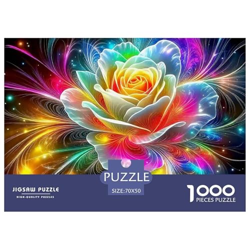 Blumen 1000 Teile Puzzle Für Die Ganze Familie Entspannend Detailreich Spaß Pädagogisches Spiel 70x50cm/1000pcs von OJASDBDJE