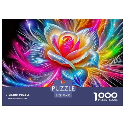 Blumen 1000 Teile Puzzle Für Die Ganze Familie Entspannend Premium-Qualität Spaß Lernspiel 70x50cm/1000pcs von OJASDBDJE