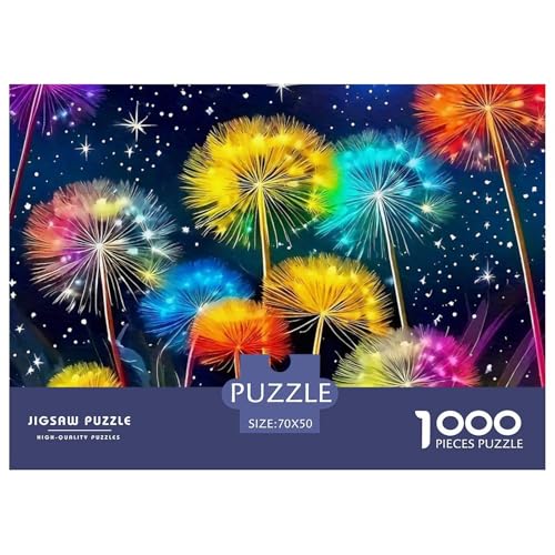 Blumen 1000 Teile Puzzle Geschenke Für Frauen/Männer Herausforderung Detailreich Spielzeug Lernspiel 70x50cm/1000pcs von OJASDBDJE