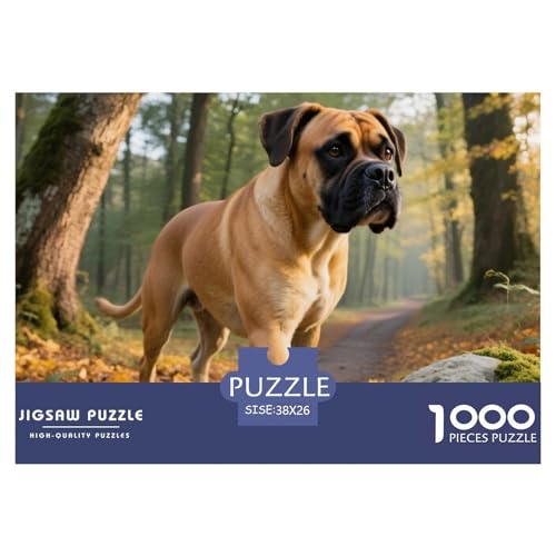 Boxer 1000 Teile Puzzle Haustier Hund Für Die Ganze Familie Entspannend Detailreich Spaß Lernspiel 38x26cm/1000pcs von OJASDBDJE
