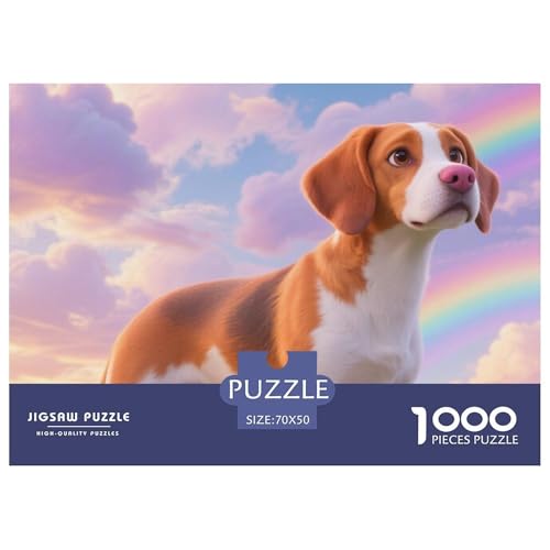 Bretagne Spaniel 1000 Teile Puzzle Haustier Hund Für Die Ganze Familie Entspannend Premium-Qualität Spaß Lernspiel 70x50cm/1000pcs Bretagne Spaniel 1000 Teile Puzzle Haustier Hund Für Die Ganze Familie Entspannend Premium-Qualität Spaß Lernspiel 70x50cm/1000pcs von OJASDBDJE