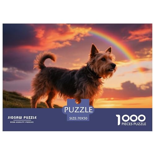 Brüssel Griffon 1000 Teile Puzzle Haustier Hund Für Die Ganze Familie Entspannend Detailreich Spaß Pädagogisches Spiel 70x50cm/1000pcs von OJASDBDJE