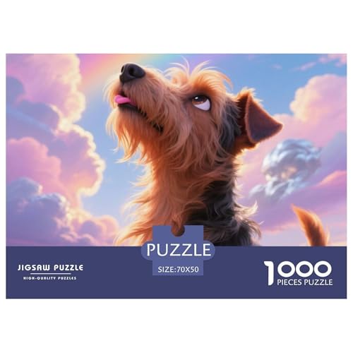 Brüssel Griffon 1000 Teile Puzzle Haustier Hund Für Die Ganze Familie Herausforderung Detailreich Spaß Lernspiel 70x50cm/1000pcs von OJASDBDJE