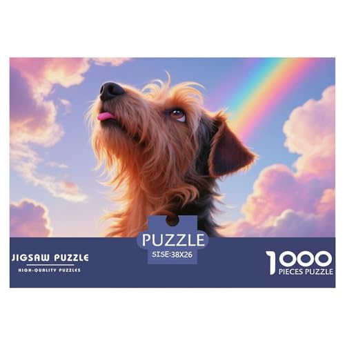 Brüssel Griffon 1000 Teile Puzzle Haustier Hund Für Kinder Ab 12 Jahren Entspannend Premium-Qualität Spaß Pädagogisches Spiel 38x26cm/1000pcs von OJASDBDJE