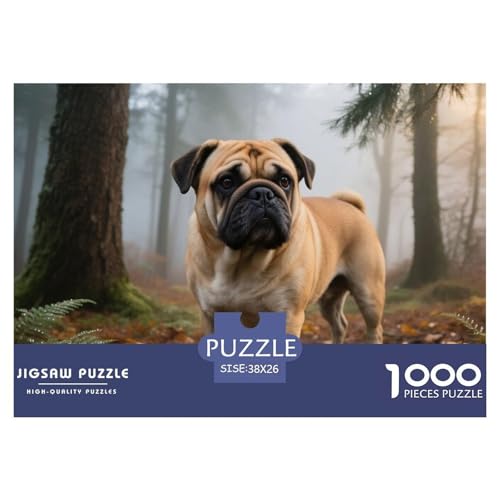 Bulldogss 1000 Teile Puzzle Haustier Hund Für Die Ganze Familie Entspannend Detailreich Spaß Lernspiel 38x26cm/1000pcs von OJASDBDJE