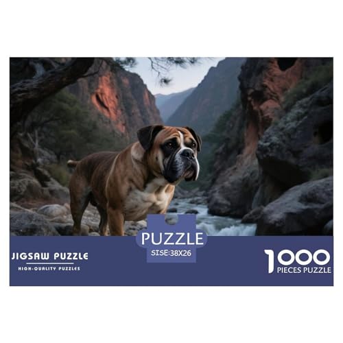 Bulldogss 1000 Teile Puzzle Haustier Hund Für Die Ganze Familie Entspannend Detailreich Spaß Pädagogisches Spiel 38x26cm/1000pcs von OJASDBDJE