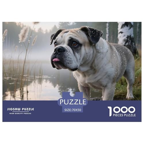 Bulldogss 1000 Teile Puzzle Haustier Hund Für Die Ganze Familie Herausforderung Detailreich Spielzeug Pädagogisches Spiel 70x50cm/1000pcs Bulldogss 1000 Teile Puzzle Haustier Hund Für Die Ganze Familie Herausforderung Detailreich Spielzeug Pädagogisches Spiel 70x50cm/1000pcs von OJASDBDJE