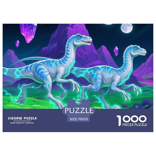Bunte Dinosaurier 1000 Teile Puzzle Tier Für Die Ganze Familie Entspannend Detailreich Spielzeug Pädagogisches Spiel 70x50cm/1000pcs von OJASDBDJE